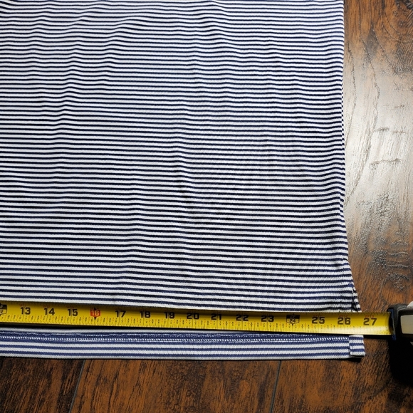 Mens F&G Tech Golf Polo blue & white striped sz XXL - Picture 3 of 9